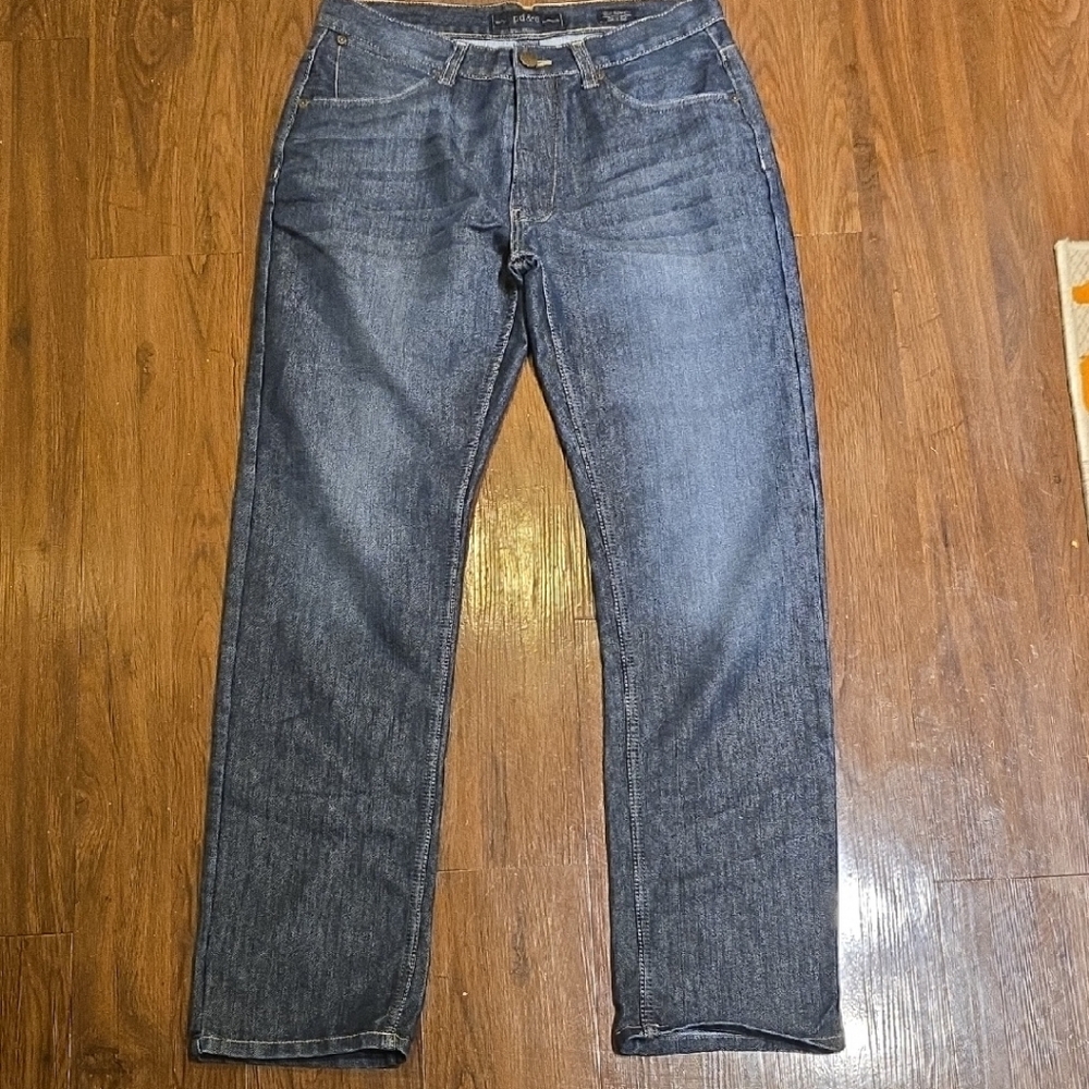 PD&C Men's Dark Blue Straight Jeans
